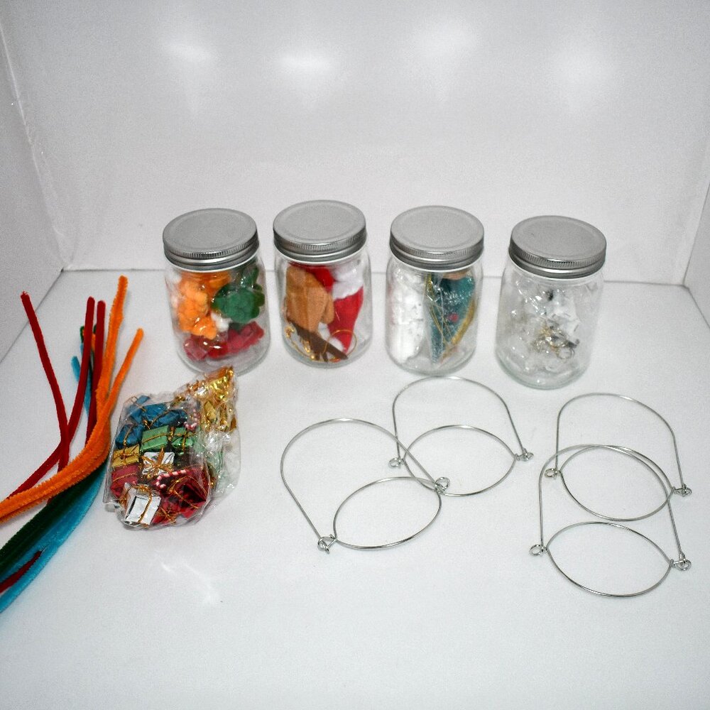 OCHIDO Christmas Crafts Activities | 4 Pack Mason Jar Lantern Kit | NWT Brand: O